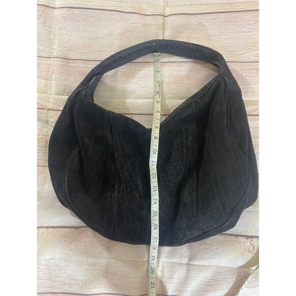 Alexander Wang Women's Black Suede Croc Embossed Hobo Bag - OS - Picture 7 of 14